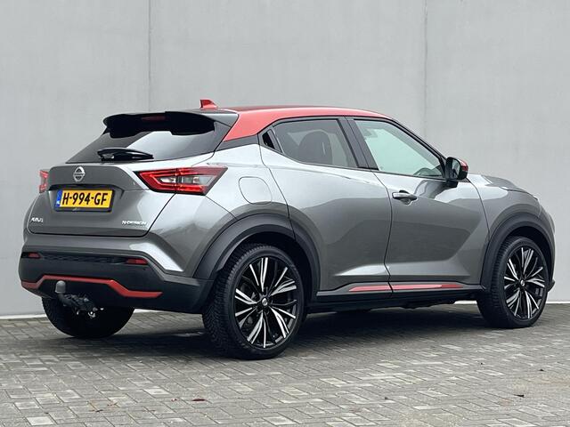 Nissan JUKE 1.0 DIG-T N-Design / Dealeronderhouden / Afneembare Trekhaak (1.250kg) / Apple Carplay/Android Auto / Bose Audio / Voorstoelen Verwarmd / Climate Control / Navigatie / Cruise Control /