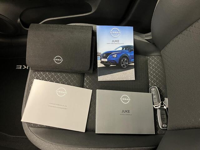 Nissan JUKE 1.6 Hybrid N-Sport / ¤4.500,- Nissan Voorraadvoordeel / Nieuw uit voorraad leverbaar / Stoel- en Stuurverwarming / Verwarmde Voorruit / Adaptive Cruise Control / 360 Graden Camera / Dodehoek Detectie / Navigatie /
