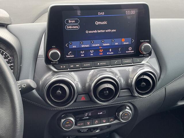 Nissan JUKE 1.0 DIG-T N-Connecta Automaat Navigatie ( via Apple Carplay/Android auto ), Climate Control, Cruise Control, 17"Lm, Achteruiterijcamera
