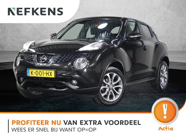 Nissan JUKE 1.2 116PK DIG-T S/S Tekna | Climate Control | Cruise Control | Camera | Bluetooth | Lederen Bekleding | Dodehoek Detectie | Keyless | Xenon | Stoelverwarming | Isofix | Privacy Glass |