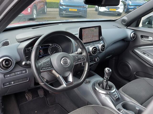 Nissan JUKE 1.0 DIG-T 115pk Business Edition | Navi | Apple Carplay+Android Auto | Clima | Cruise | Led Koplampen | Keyless Entry | Pdc V+A+Camera | Rijstrook+Licht+Regensensor | Privacy Glass | 17''lm