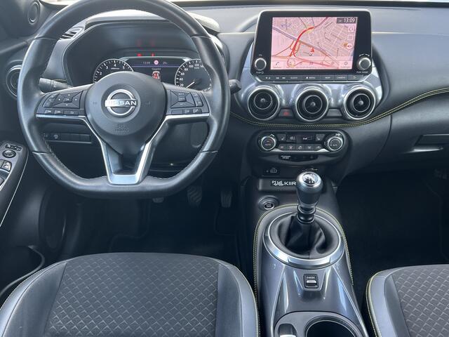 Nissan JUKE 1.0 DIG-T Kiiro Navigatie Trekhaak Camera Carplay Led Koplampen19 Inch Parkeersensoren Sportstoelen Getint Glas NL Auto