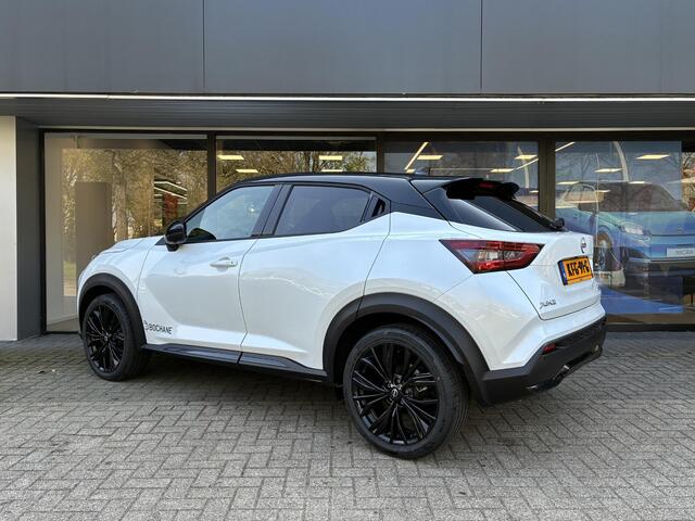 Nissan JUKE 1.6 Hybrid N-Design DEMO | Climate Control | Verwarmbaar stuurwiel | Stoelverwarming | Adaptieve Cruise Control | Voorruitverwarming | Navigatiesysteem | Achteruitrijcamera | Fabrieksgarantie