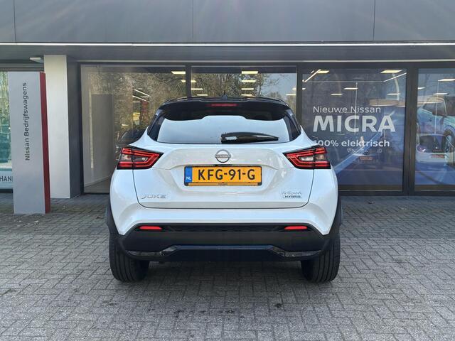 Nissan JUKE 1.6 Hybrid N-Design DEMO | Climate Control | Verwarmbaar stuurwiel | Stoelverwarming | Adaptieve Cruise Control | Voorruitverwarming | Navigatiesysteem | Achteruitrijcamera | Fabrieksgarantie