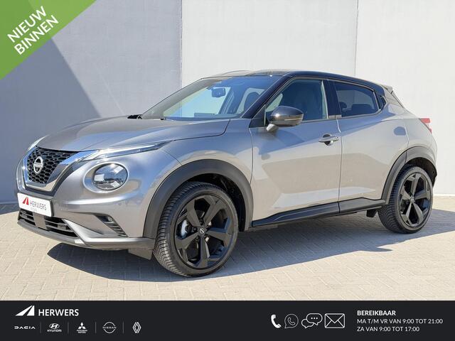 Nissan JUKE 1.0 DIG-T Tekna Automaat / Fabrieksgarantie tot 6-2028 / Navigatie / Adaptieve Cruise / 360 Camera / Stoel & Stuurwiel Verwarming / Keyless / All Season Banden /