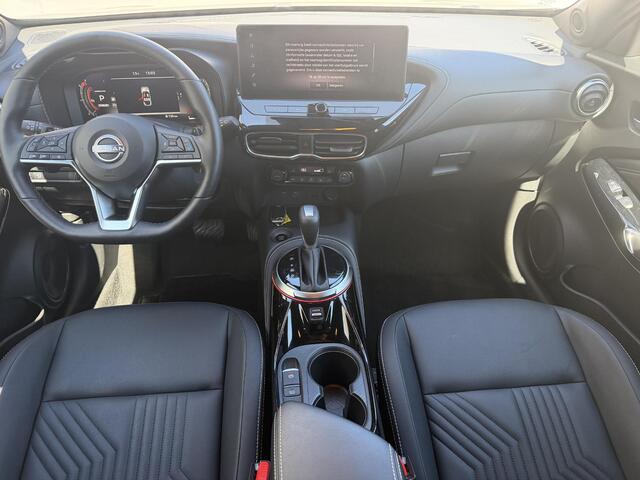 Nissan JUKE 1.0 DIG-T Tekna Automaat / Fabrieksgarantie tot 6-2028 / Navigatie / Adaptieve Cruise / 360 Camera / Stoel & Stuurwiel Verwarming / Keyless / All Season Banden /