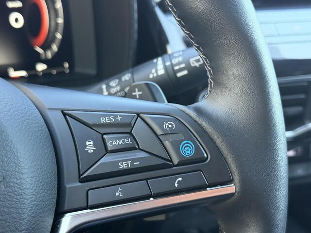 Nissan JUKE 1.0 DIG-T Tekna Automaat / Fabrieksgarantie tot 6-2028 / Navigatie / Adaptieve Cruise / 360 Camera / Stoel & Stuurwiel Verwarming / Keyless / All Season Banden /