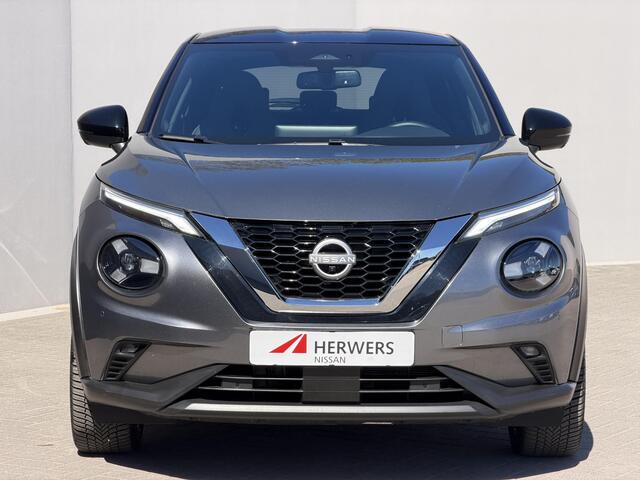 Nissan JUKE 1.0 DIG-T Tekna Automaat / Fabrieksgarantie tot 6-2028 / Navigatie / Adaptieve Cruise / 360 Camera / Stoel & Stuurwiel Verwarming / Keyless / All Season Banden /