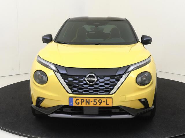Nissan JUKE 1.6 Hybrid N-Sport | Full options TEch pakket cold pakket en Interieur pakket| airco automatisch | Apple Carplay/Android Auto |Adaptive cruise control | lederen interieurdelen m| LED koplampen | lichtmetalen velgen 19" | navigatiesysteem full map | rijst