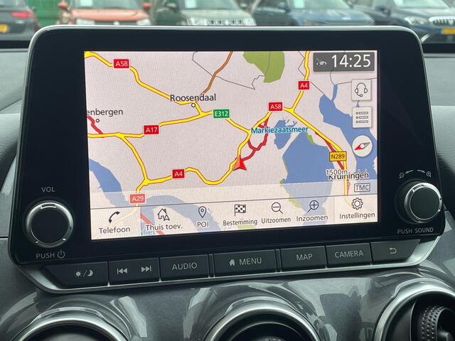 Nissan JUKE 1.0 DIG-T N-Connecta Automaat Navigatie, Climate Control, Half Leder, LED, 17"Lm, Stoel/Stuurverwarming, Achteruitrijcamera