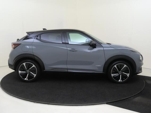 Nissan JUKE 1.6 Hybrid N-Design | airco automatisch | Apple Carplay/Android Auto | Autonomous Emergency Braking | cruise control | lederen interieurdelen | LED koplampen | lichtmetalen velgen 19" | navigatiesysteem full map |