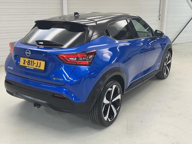 Nissan JUKE 1.6 Hybrid Tekna / Automaat / Afneembare trekhaak / Dealeronderhouden / Bose sound / Lederen bekleding.