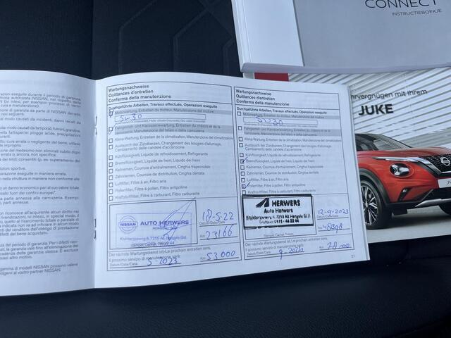 Nissan JUKE 1.0 DIG-T N-Design / Premium Audio Systeem / Cold Climate Pack / Full-Map Navigatie / 100% dealer onderhouden / Apple Carplay&Android Auto / Technology Pack / Adaptief Cruise Control / Schakelmogelijkheid Aan Stuur / Keyless /
