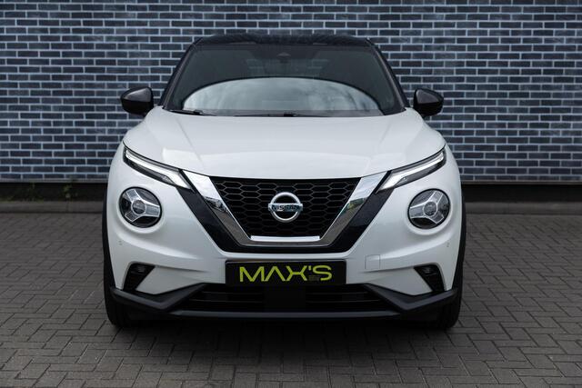 Nissan JUKE 1.0 DIG-T 114 DCT-7 Enigma | Two-Tone | Achteruitrijcamera | Parkeersensoren | Keyless Entry | Stoelverwarming | LED Koplampen | Cruise Control | Lichtmetalen Velgen 19 inch | Navigatie | Apple Carplay | Android Auto