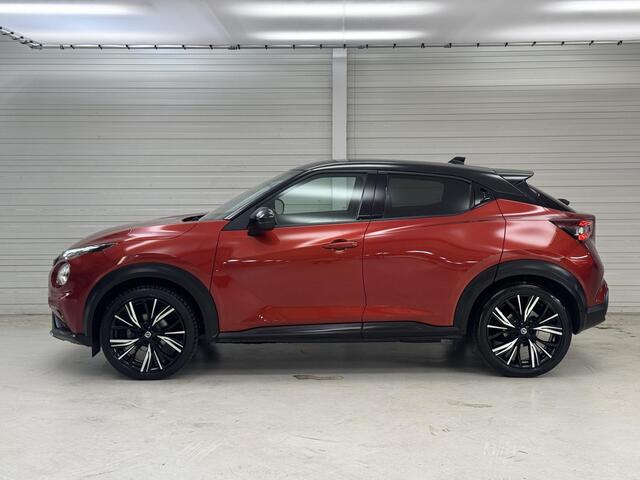 Nissan JUKE 1.0 DIG-T N-Design / Dealer Onderhouden / Navigatie / Leder/Alcantara Bekleding / Trekhaak / Bose Personal Audio / Cruise Control / Camera / Climate Control / Stoelverwarming /