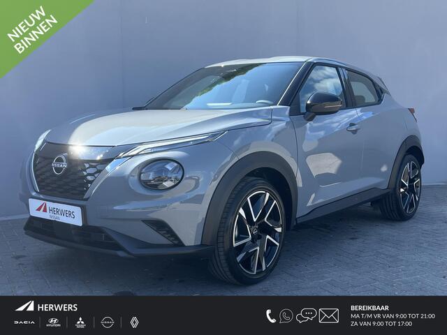 Nissan JUKE 1.0 DIG-T N-Connecta / ¤4.500 Voorraad Korting / 10 Jaar Nissan More garantie / Navigatie / Camera / Stoel Verwarming / Stuurwiel Verwarming / Apple Carplay & Android Auto / Cruise Control / Clima /