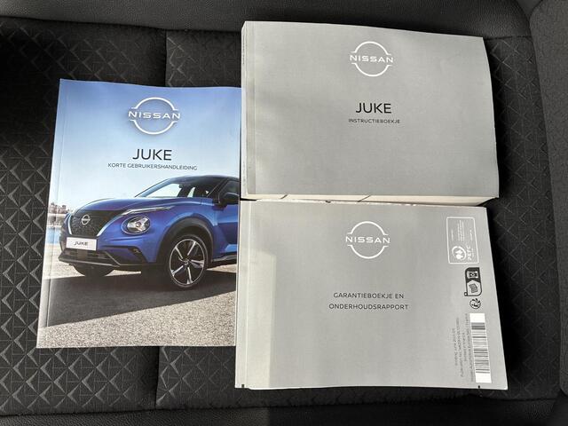 Nissan JUKE 1.6 Hybrid N-Connecta / Fabrieksgarantie tot 03-2027 / Adaptieve Cruise control / Navigatie d.m.v. Apple Carplay/Android Auto / Achteruitrijcamera / Parkeersensoren voor en achter / Climate control / Keyless Entry/Start /