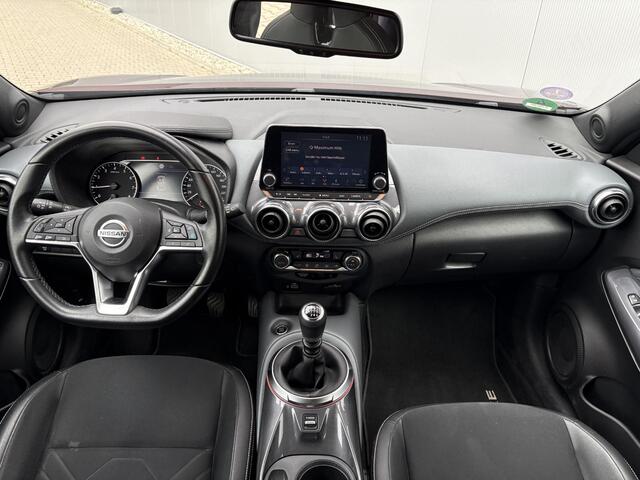 Nissan JUKE 1.0 DIG-T N-Design / Leder-stof bekleding / Airco / Stoelverwarming / Cruise control / Apple Carplay/Android Auto / Navigatie /