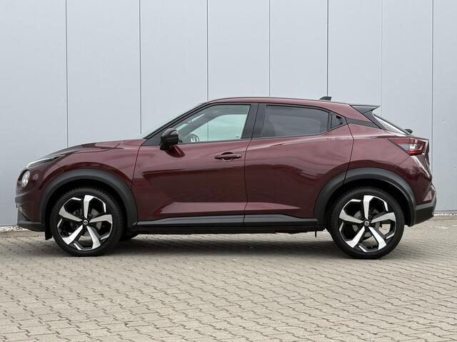 Nissan JUKE 1.0 DIG-T N-Design / Leder-stof bekleding / Airco / Stoelverwarming / Cruise control / Apple Carplay/Android Auto / Navigatie /