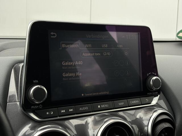Nissan JUKE 1.0 DIG-T N-Design / Leder-stof bekleding / Airco / Stoelverwarming / Cruise control / Apple Carplay/Android Auto / Navigatie /