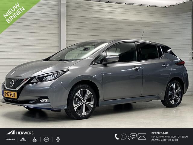 Nissan LEAF e+ N-Connecta 62 kWh / Eerste Eigenaar / Dealer Onderhouden / 385 KM WLTP / Navigatie / Stoel- en Stuurverwarming / 360 Graden Camera / Cruise Control / Climate Control /