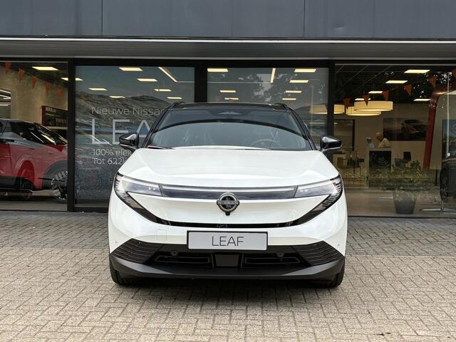 Nissan LEAF Evolve 75 kWh NIEUW UIT VOORRAAD LEVERBAAR | 75 kWh | 622 km rijbereik | Lederen bekleding | Adaptieve Cruise Control | Climate Control | Parkeersensoren voor- en achter | Stoelmassage | 10 jaar fabrieksgarantie