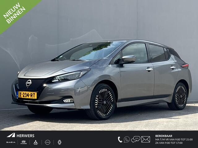 Nissan LEAF e+ Business Executive 62 kWh / Accu SoH 95,71 % / Leder / Stuur-, stoel- en achterbankverwarming / Climate control / Navigatie / Trekhaak fietsendrager afn. / 17"LM wielen /