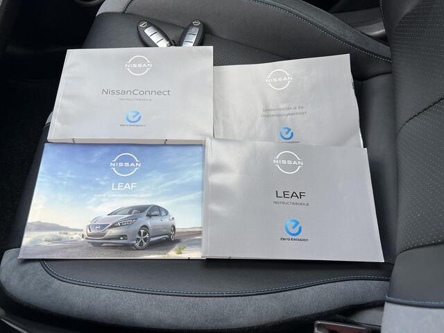 Nissan LEAF e+ Business Executive 62 kWh / Accu SoH 95,71 % / Leder / Stuur-, stoel- en achterbankverwarming / Climate control / Navigatie / Trekhaak fietsendrager afn. / 17"LM wielen /