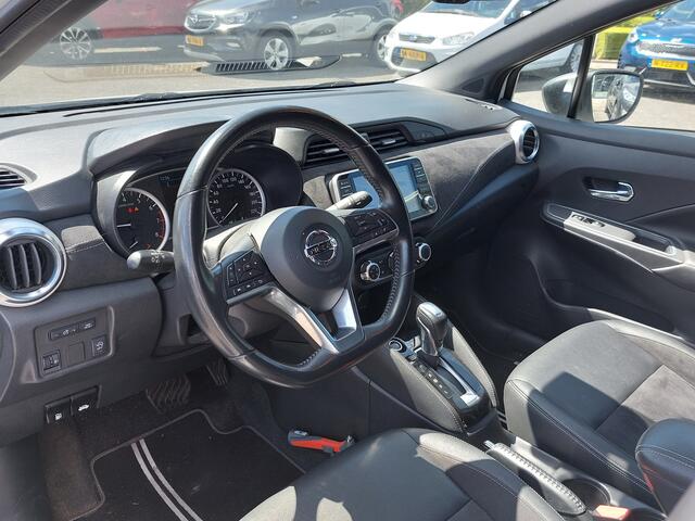 Nissan MICRA 1.0 IG-T 101pk Automaat N-Sport | Origineel NL | Navi | Apple Carplay+Android Auto | Airco | Cruise | Keyless Entry | Stoelverwarming | Pdc+Camera | Privacy Glass | 17''lm | Trekhaak