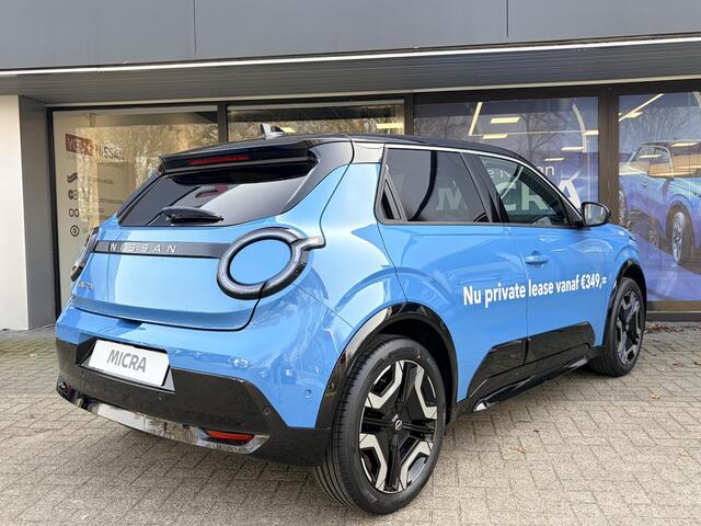 Nissan MICRA EVOLVE 52 kWh | Parkeersensoren voor- en achter | Achteruitrijcamera | Navigatiesysteem | Adaptieve Cruise Control | Apple CarPlay & Android Auto draadloos | Climate Control | Fabrieksgarantie