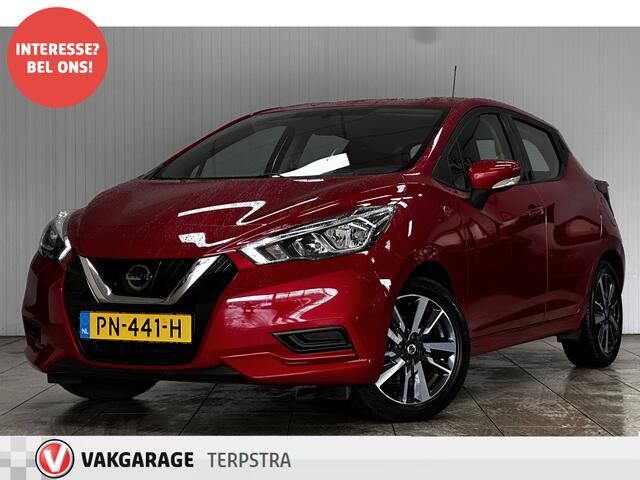Nissan MICRA 1.0L Acenta/ 15'' LMV/ Airco/ Cruise/ Elek. pakket/ Isofix/ Bluetooth/ Multi. LEDER. Stuur/ LED Dagrijverl./ Getint glas/ Metallic lak.