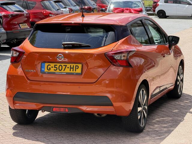 Nissan MICRA 1.0 IG-T Tekna Automaat 100PK | Navigatie | Carplay/Android Auto | BSM | 360 graden camera | Cruise Control | BOSE | Dealeronderhouden | 1ste eigenaar!