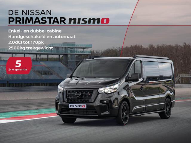 Nissan PRIMASTAR 170pk dCi L2H1 Nismo+ dubbel cabine | 18 Inch Velgen | Apple Carplay | Achteruitrijcamera | Trekhaak