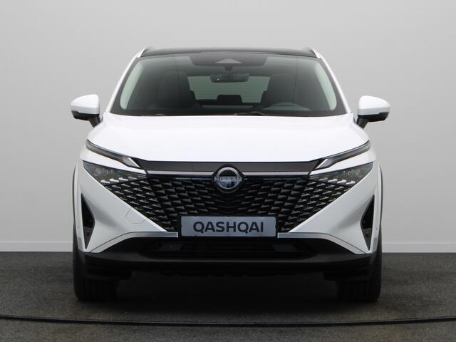 Nissan QASHQAI e-Power 190 1AT N-Connecta + Panoramisch glazen dak + Cold Pack | 12.3" TFT digitale cockpit | Audiosysteem met DAB, Apple Carplay & Android Auto, USB-aansluiting, stuurwielbediening en 6 luidsprekers | Blind Spot Warning & Intervention (BSW + BSI)