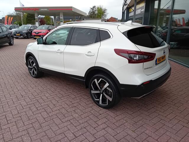 Nissan QASHQAI 1.3 DIG-T Premium Edition Automaat, Airco(automatisch), Carplay, Navigatie, Bluetooth, 360 camera, Parkeersensoren Cruise control, Rijbaandetector, Stoelverwarming, Panorama dak, Keyless, Lederen interieur, Zeer mooie auto, BOVAG