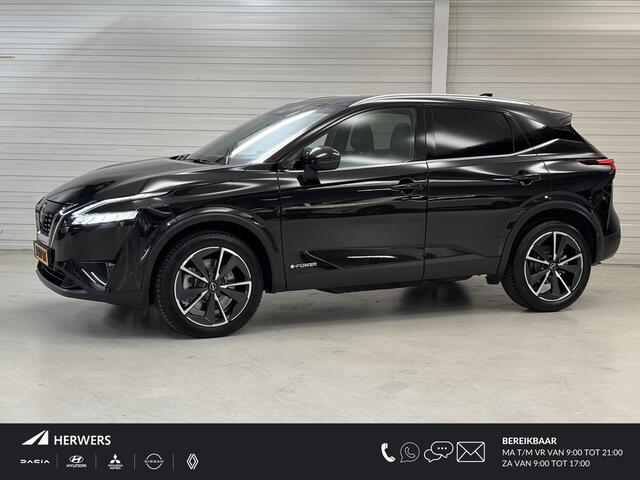 Nissan QASHQAI 1.5 e-Power Tekna / Dakrails / Panorama dak / Rondomzichtcamera / Navigatiesysteem full map / Parkeersensoren voor + achter / Lichtmetalen velgen 19" / Draadloze telefoonlader / Apple Car Play & Android Auto / Automatische airco