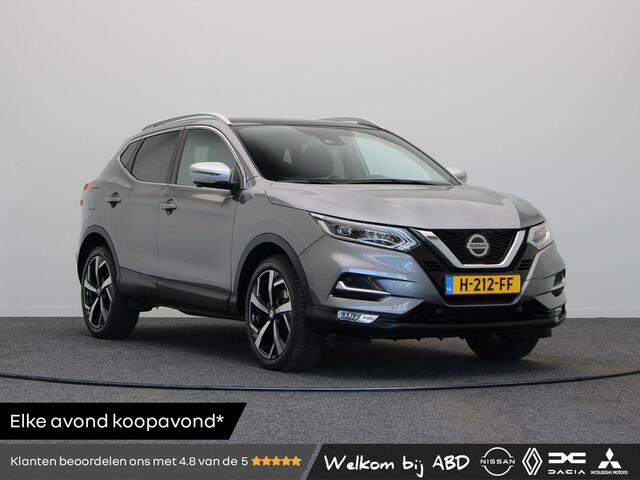 Nissan QASHQAI 1.3 DIG-T Tekna + | 1e eigenaar | ABD dealeronderhouden | Lederen bekleding | Panoramadak | 360 camera | Vol LED | Navigatie |