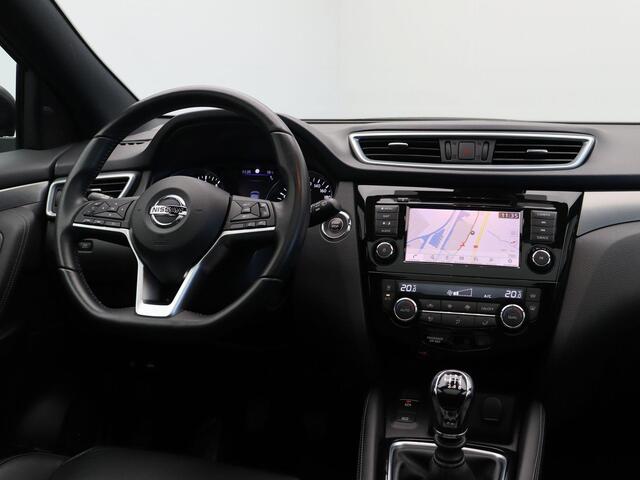 Nissan QASHQAI 1.3 DIG-T Tekna + | 1e eigenaar | ABD dealeronderhouden | Lederen bekleding | Panoramadak | 360 camera | Vol LED | Navigatie |