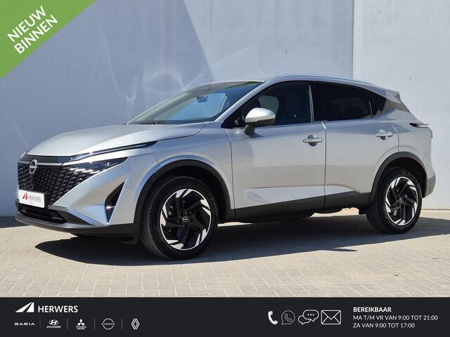 Nissan QASHQAI 1.3 MHEV Xtronic N-Connecta Automaat / Cold Pack / Nieuw model / Facelift / Trekgewicht 1800 kg / Apple Carplay Android Auto / Stuur- en Stoelverwarming / Rondomzicht camera / Voorruit verwarming /