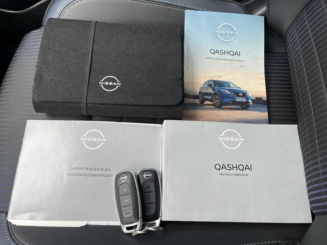 Nissan QASHQAI 1.3 MHEV Xtronic Tekna Automaat / Trekhaak (Trekgewicht 1.800kg) / Panorama-dak / 360° Camera / Head-Up Display / Keyless Entry & Start / Apple Carplay & Android Auto / Adaptieve Cruise Control / Navigatie full map / Elektrische Achterklep /