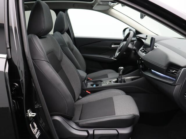 Nissan QASHQAI N-Connecta + Panoramisch glazen dak + Cold Pack Mild-Hybrid 140 | 12.3" TFT digitale cockpit | Audiosysteem met DAB, Apple Carplay & Android Auto, USB-aansluiting, stuurwielbediening en 6 luidsprekers | Blind Spot Warning & Intervention (BSW + BSI)