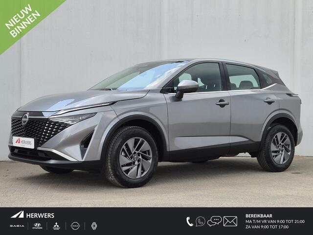 Nissan QASHQAI 1.3 MHEV Xtronic Acenta Automaat / Nieuw model / Facelift / Cold pack / Stuur- en Stoelverwarming / Navigatie via Apple Carplay of Android Auto / Trekgewicht 1800 kg / Adaptief CC / Achteruitrijcamera /