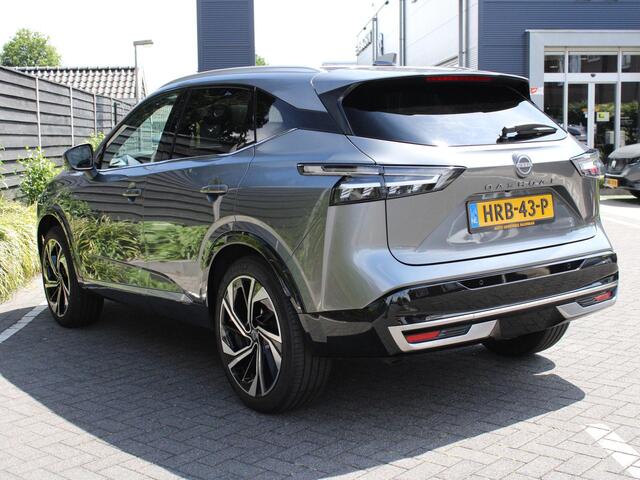 Nissan QASHQAI Tekna Plus 1.3 MHEV 158PK Xtronic Automaat Navigatie, Rondomzichtcamera, Keyless, Stoel, Stuur en Voorruitverwarming, Massage, Elektrische Klep, Leder-Alcantara