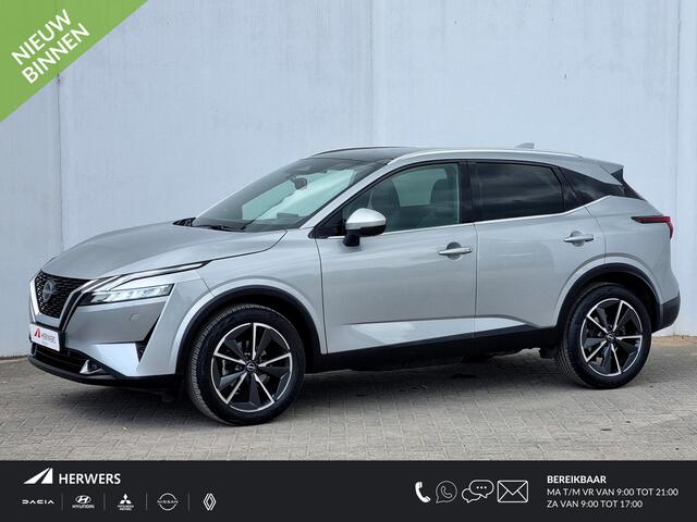 Nissan QASHQAI 1.3 MHEV Xtronic Tekna Plus Automaat / 1800KG Trekgewicht / Panoramadak / Rondomzicht Camera / Cruise Control Adaptief / Lederen Bekleding / Elektr. Achterklep