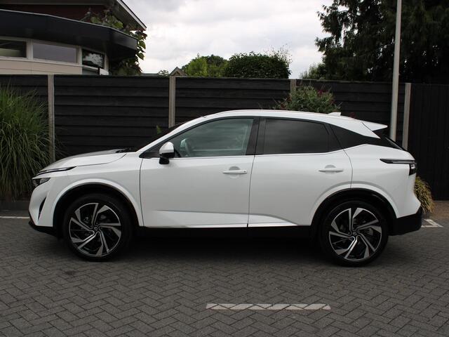 Nissan QASHQAI Tekna Plus 1.3 MHEV 158PK Xtronic Automaat Navigatie, Rondomzichtcamera, Keyless, Panoramadak, Leder, Elektrische Kofferbak, Stoelverwarming, Massage