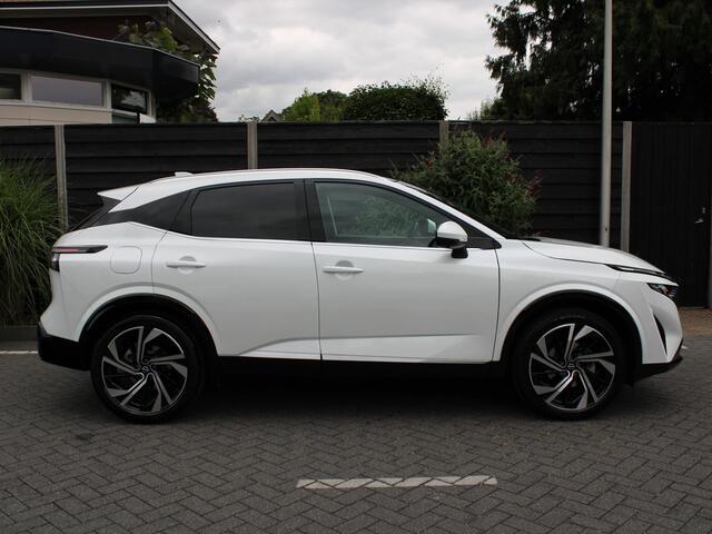 Nissan QASHQAI Tekna Plus 1.3 MHEV 158PK Xtronic Automaat Navigatie, Rondomzichtcamera, Keyless, Panoramadak, Leder, Elektrische Kofferbak, Stoelverwarming, Massage