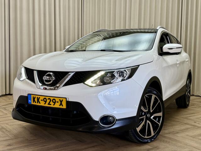 Nissan QASHQAI 1.2 Tekna *Panodak* Leder / Stoelverwarming / Keyless / 360 Camera / Navigatie / Cruise / 19'' LMV