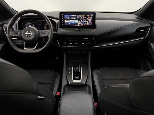 Nissan QASHQAI 1.5 e-Power Tekna Plus Pano, Half leder, 360 Camera, Navi, Elektrische achterklep, Rijstrook correctie, Virtual desk
