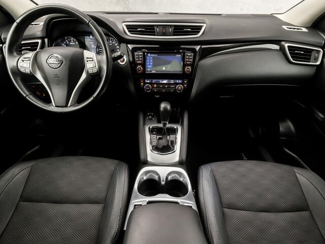 Nissan QASHQAI 1.2 N-Connecta Sport Automaat (PANORAMADAK, NAVIGATIE, 360 CAMERA, LEDER, ELEK SPORTSTOELEN, STOELVERWARMING, GETINT GLAS, CRUISE, NIEUWSTAAT)