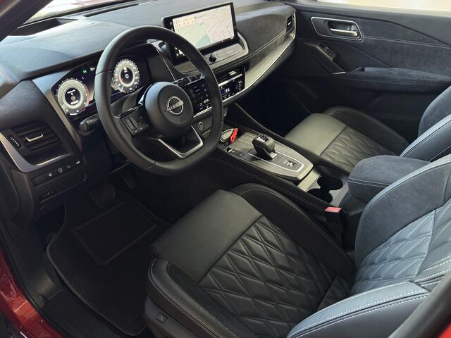 Nissan QASHQAI 1.3 MHEV 160PK TEKNA PLUS BOSE 20''LMV LEER ALCANTARA PANO MASSAGE BOSE STOEL/STUUR/RUIT VERW MATRIX.LED ELEK.KLEP HEADUP 20''LMV GOOGLE NAVI 04/2025